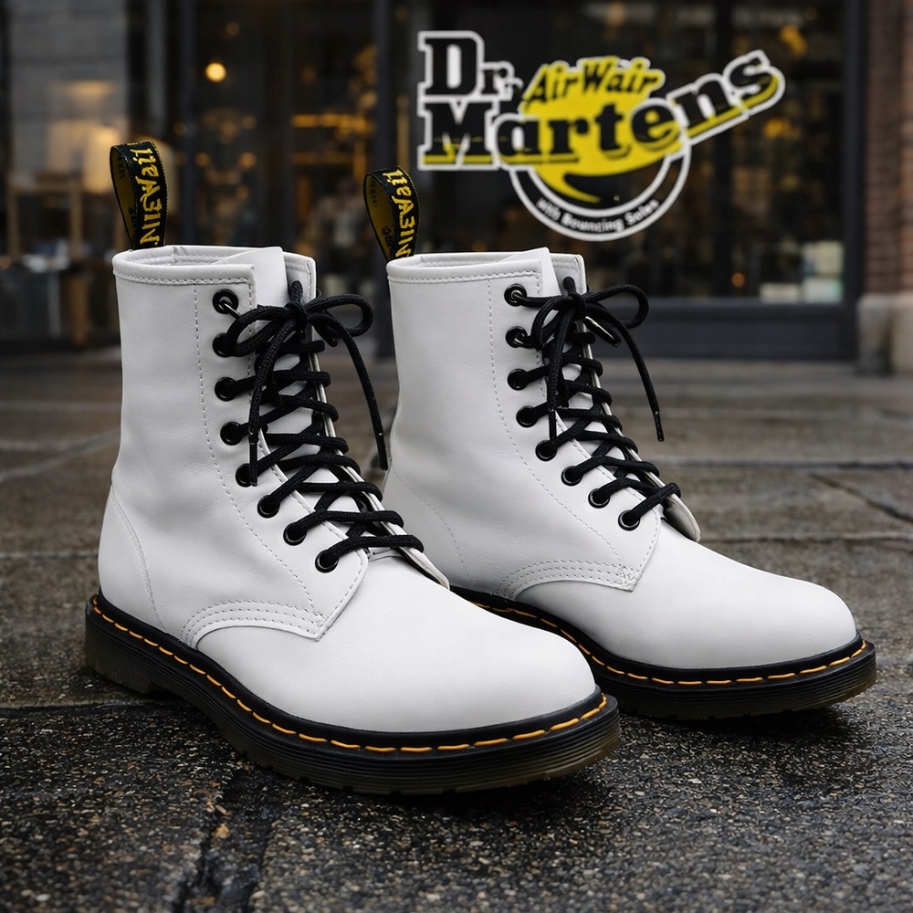 Doc Martens Air Wair Zavala Laced Up Platform Boots - NWOT